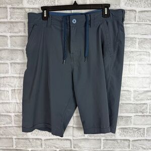 PRANA Performance Polyester Drawstring Casual Hiking Shorts Mens 33 x 10" Inseam